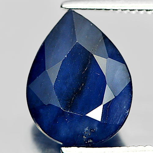 Charming Gem 2.80 Ct. Pear Shape Natural Deep Blue Sapphire Diffusion