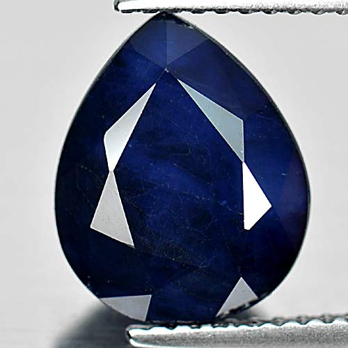 Beautiful Gem 4.03 Ct. Pear Shape Natural Deep Blue Sapphire Diffusion