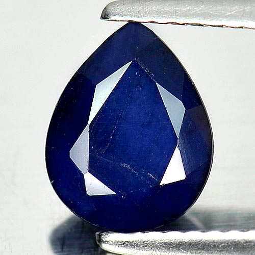 Good Cutting Gem 1.77 Ct. Pear Shape Natural Blue Sapphire Diffusion
