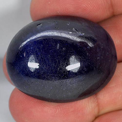 113.72 Ct. Oval Cabochon Natural Gemstone Blue Sapphire From Madagascar