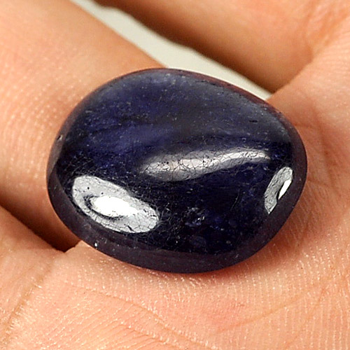 24.65 Ct. Oval Cabochon Natural Blue Sapphire Gemstone
