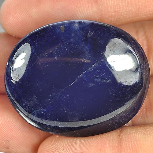 151.30 Ct. Good Color Natural Blue Sapphire Gemstone Oval Cabochon
