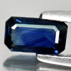 Blue Sapphire 0.73 Ct. Octagon 6.8 x 3.8 x 2.3 Mm. Natural Gemstone Thailand