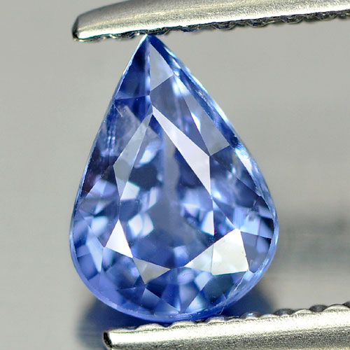 Certified Unheated Blue Sapphire 1.00 Ct. Pear Shape 7.16 x 5.15 Mm. Natural Gem