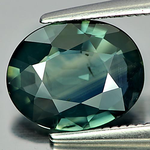 Sapphire Blue Green 2.31 Ct. Oval 9.8 x 8 Mm. Natural Gem Thailand Heated Only