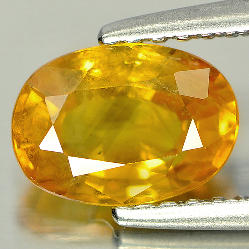Yellow Sapphire 1.55 Ct. Oval Shape 8 x 5.7 x 3.6 Mm. Natural Gemstone Thailand