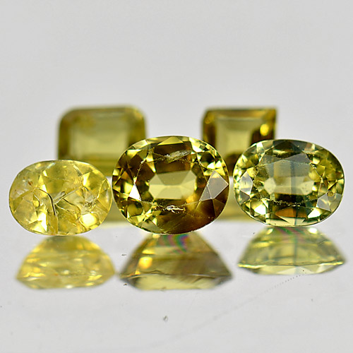 2.05 Ct. 5 Pcs. Attractive Gemstones Natural Yellow Sapphire Mix Shape