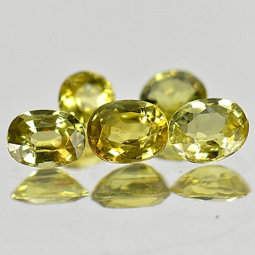 1.75 Ct. 5 Pcs. Alluring Gemstones Natural Yellow Sapphire Mix Shape