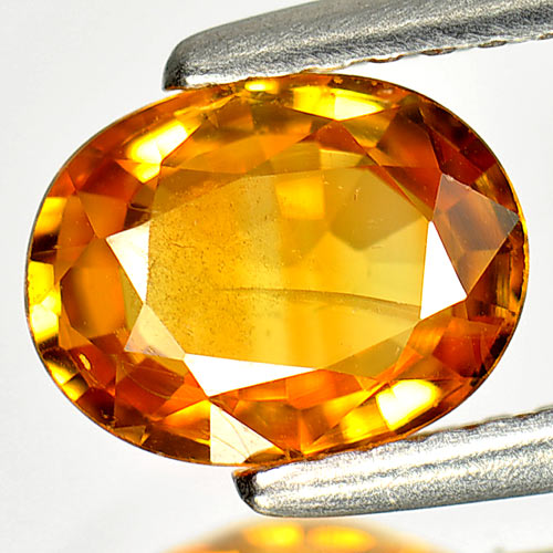 Yellow Sapphire 1.47 Ct. Oval Shape 8.1 x 6.3 Mm. Natural Gemstone From Thailand