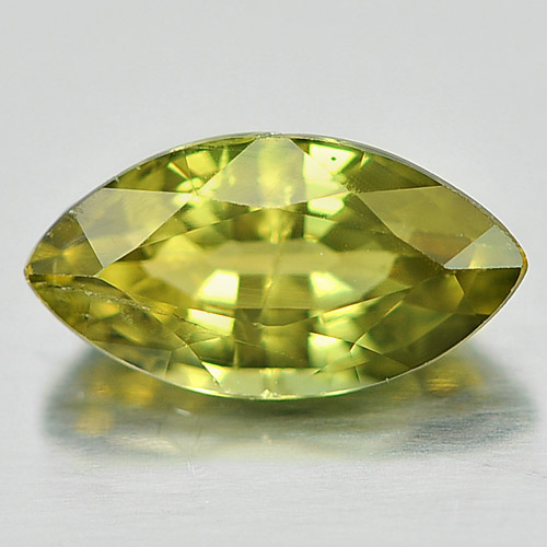 0.70 Ct. Marquise Shape Natural Greenish Yellow Sapphire Gemstone