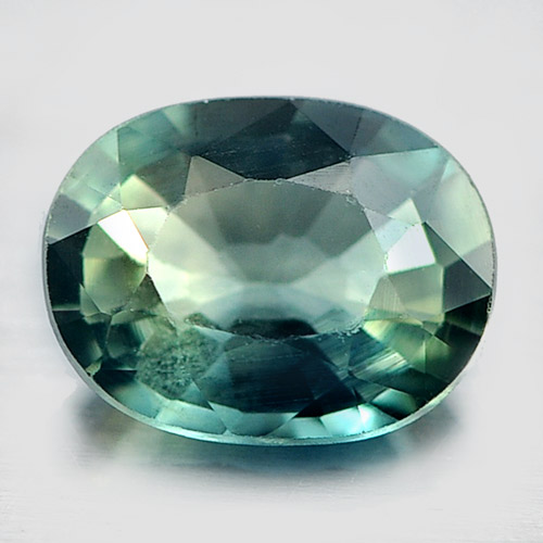 Natural Gem 0.53 Ct. Oval Shape Bluish Green Sapphire From Thailand