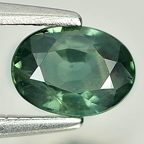 Nice Natural Gem 0.68 Ct. Oval Shape Green Sapphire From Thailand