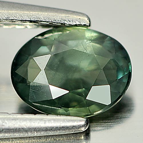 Natural Gemstone 0.53 Ct. Oval Shape Green Sapphire From Thailand