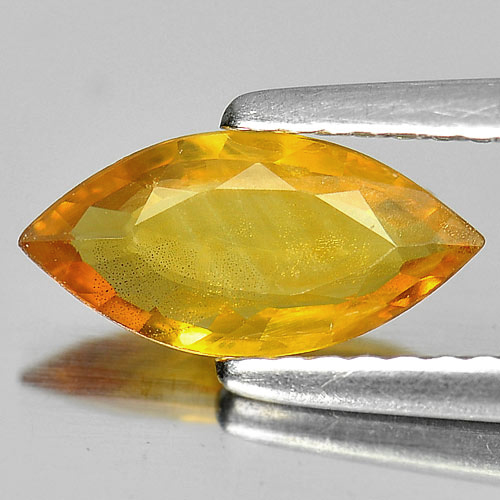 Yellow Sapphire 0.95 Ct. Marquise Shape 10.2 x 5 Mm. Natural Gemstone Thailand