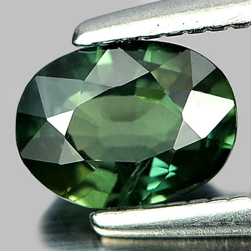 Natural Gemstone 0.65 Ct. Oval Shape Green Sapphire From Thailand
