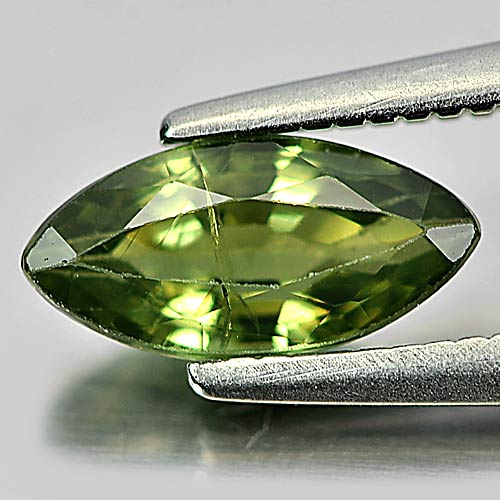 0.85 Ct. Alluring Gem Natural Yellowish Green Sapphire Marquise Shape