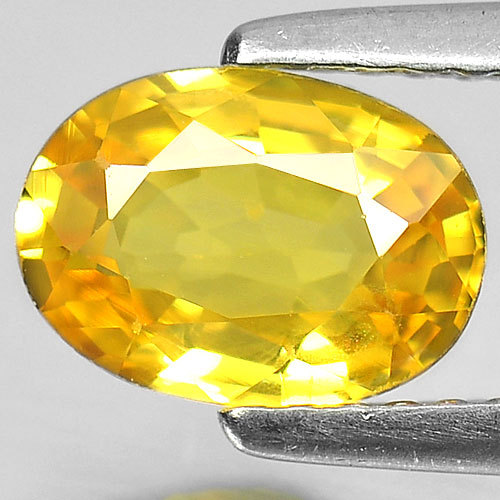 Yellow Sapphire 1.40 Ct. Oval Shape 8 x 5.8 Mm. Natural Gemstone From Thailand