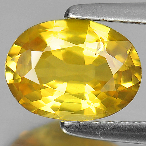 Yellow Sapphire 1.50 Ct. VS Oval Shape 8 x 6 Mm. Natural Gemstone Thailand
