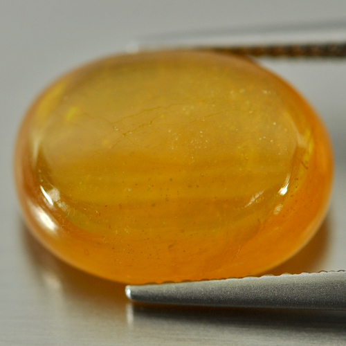 Yellow Sapphire 11.85 Ct. Oval Cabochon 15 x 11.5 Mm Natural Gemstone Madagascar
