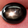 1.98 Ct. Natural Gemstone 6 Ray Black Star Sapphire Oval Cabochon Unheated