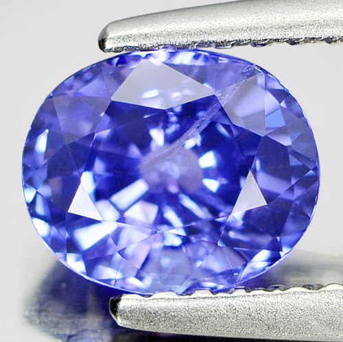 1.07 Ct. Clean Oval Shape Natural Gemstone Violetish Blue Tanzanite