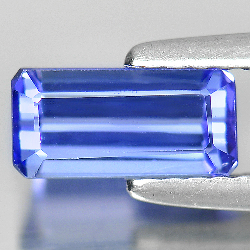 Violet Blue Tanzanite 1.11 Ct. VVS Octagon Shape 7.9 x 3.9 Mm. Natural Gemstone