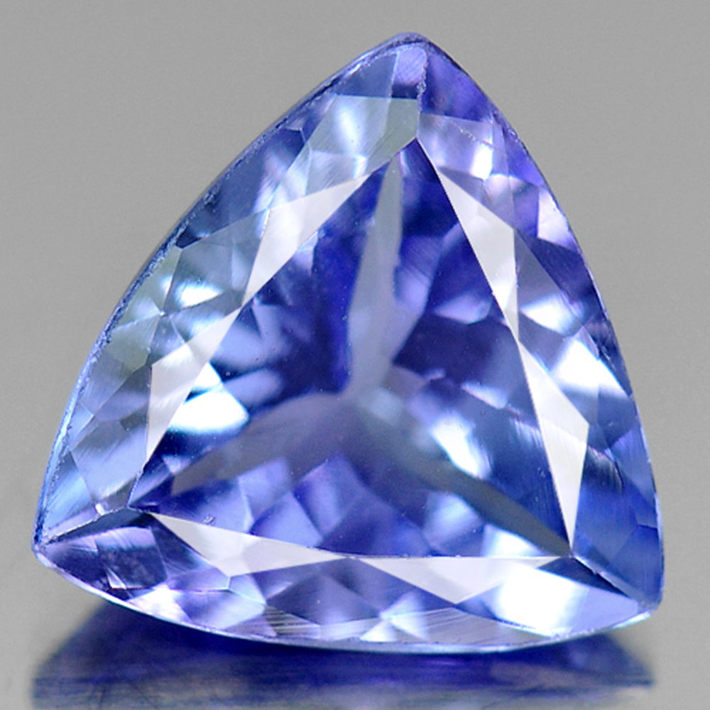 1.23 Ct. Alluring Natural Violetish Blue Tanzanite Gemstone Trilliant Shape