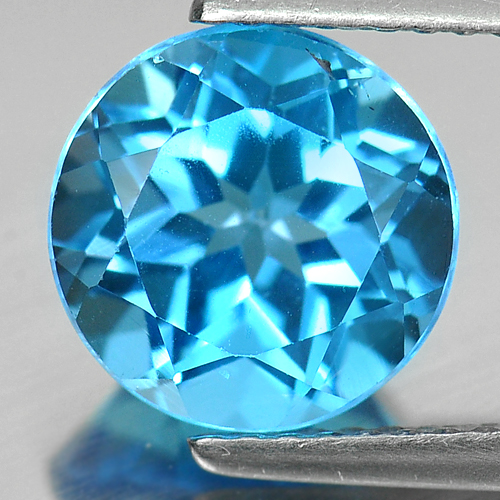 3.53 Ct. Round Shape Natural Gemstone Swiss Blue Topaz