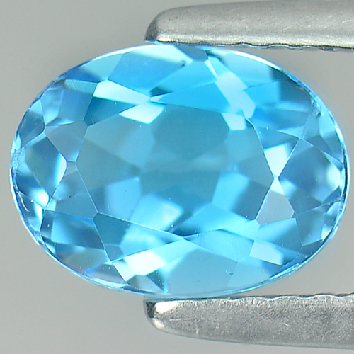 1.72 Ct. Oval Shape Natural Swiss Blue Topaz Gemstone From Brazil