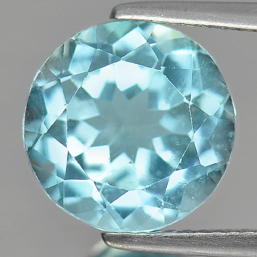 6.28 Ct. Round Shape Natural Gemstone Baby Blue Topaz From Brazil