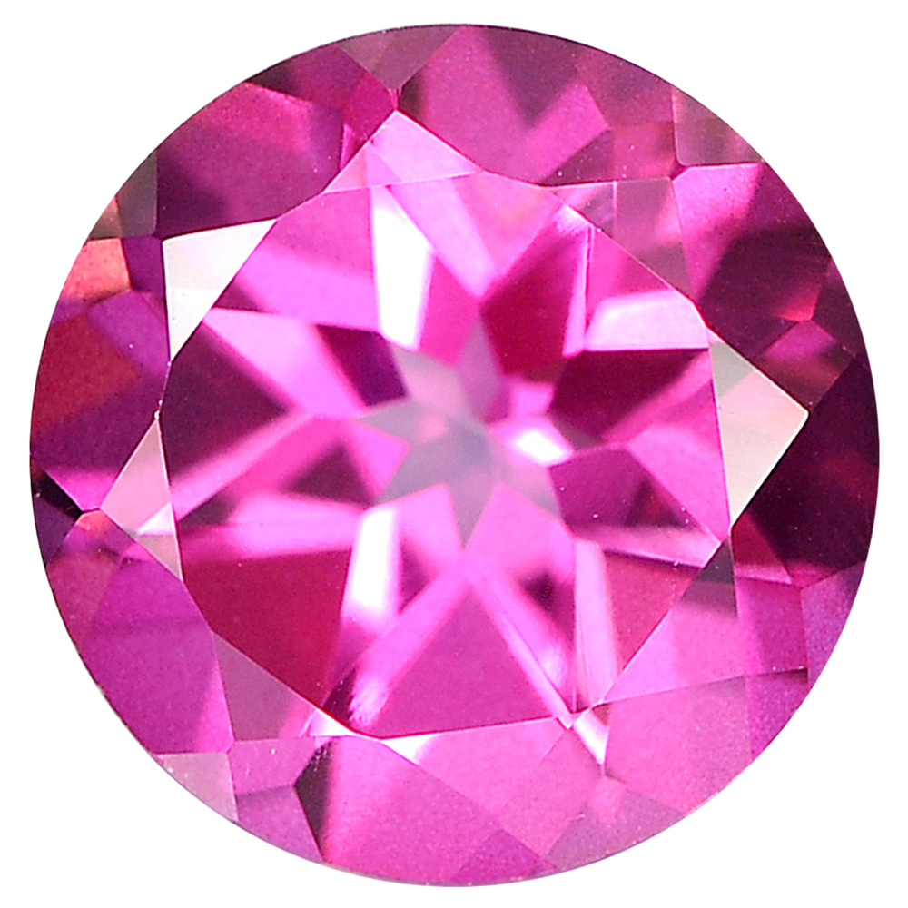 Pink Topaz 1.44 Ct. Natural Gemstone Clean Round Shape 7 Mm.From Brazil