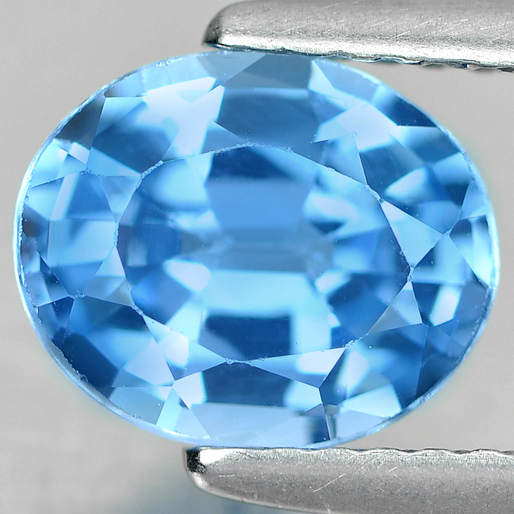 1.77 Ct. Nice Cutting Oval Natural Blue Topaz Gemstone From Brazil