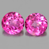 2.00 Ct. Round Shape 6 Mm. Natural Gem Clean Pink Topaz Matching Pair 2.00 Ct. Round Shape 6 Mm. Natural Gem Clean Pink Topaz Matching Pair