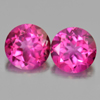 2.12 Ct. Round Shape Natural Gemstone Clean Pink Topaz Matching Pair 2.12 Ct. Round Shape Natural Gemstone Clean Pink Topaz Matching Pair
