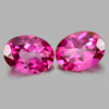 2.72 Ct. Oval Shape Natural Gemstone Clean Pink Topaz Matching Pair 2.72 Ct. Oval Shape Natural Gemstone Clean Pink Topaz Matching Pair