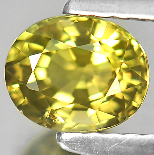 0.83 Ct. Clean Oval Natural Green Tourmaline Unheated