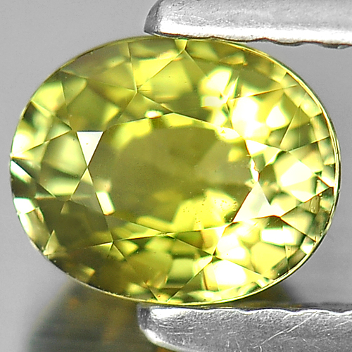 0.78 Ct. Oval Natural Lime Green Tourmaline Unheated