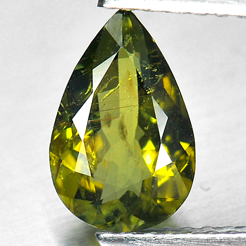 0.99 Ct. Pear Natural Lime Green Tourmaline Unheated