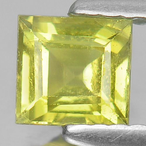 Unheated 0.82 Ct. Square Shape Natural Gemstone Lime Green Tourmaline