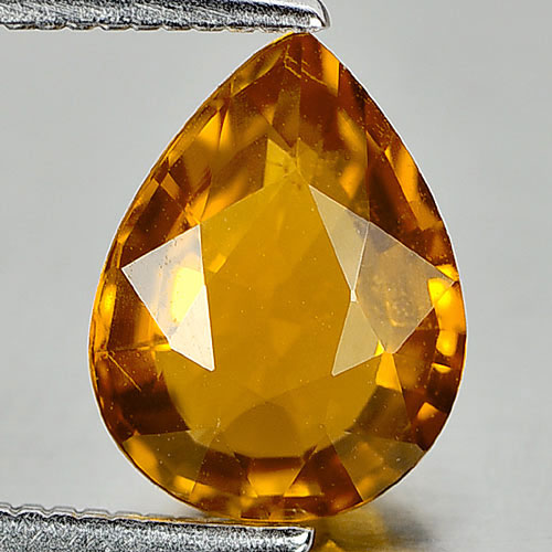 Yellow Tourmaline 1.60 Ct. VVS Pear Shape 9.4 x 7 Mm. Natural Gemstone Unheated