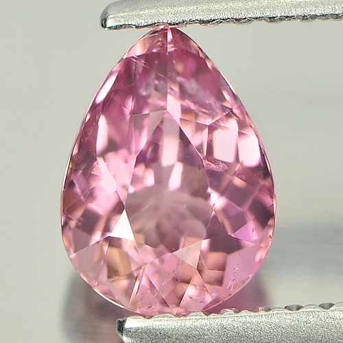 1.06 Ct. Natural Pink Tourmaline Gemstone Pear Shape Unheated