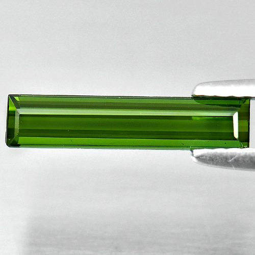 Unheated 1.05 Ct. Natural Green Tourmaline Gemstone Baguette Shape