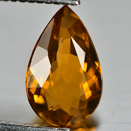 0.99 Ct. Natural Gemstone Orange Tourmaline Pear Shape