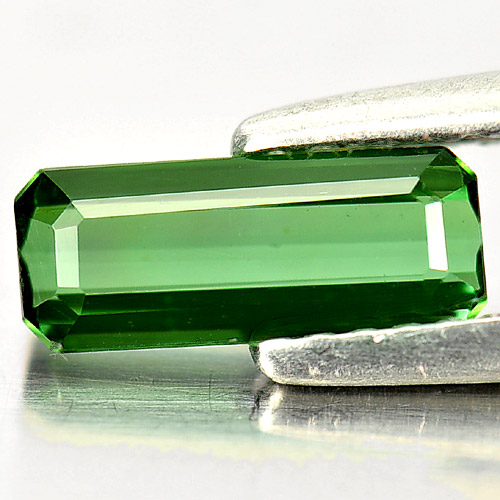0.68 Ct. Octagon Shape Natural Gemstone Green Tourmaline Nigeria Unheated