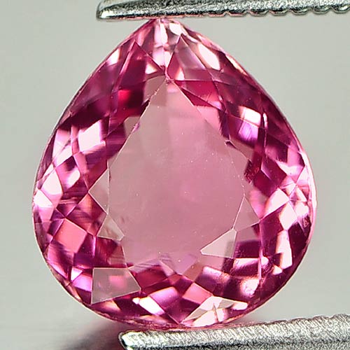 Pear 9.2 x 8.2Mm.2.35 Ct. Natural Gemstone Pink Tourmaline Unheated From Nigeria