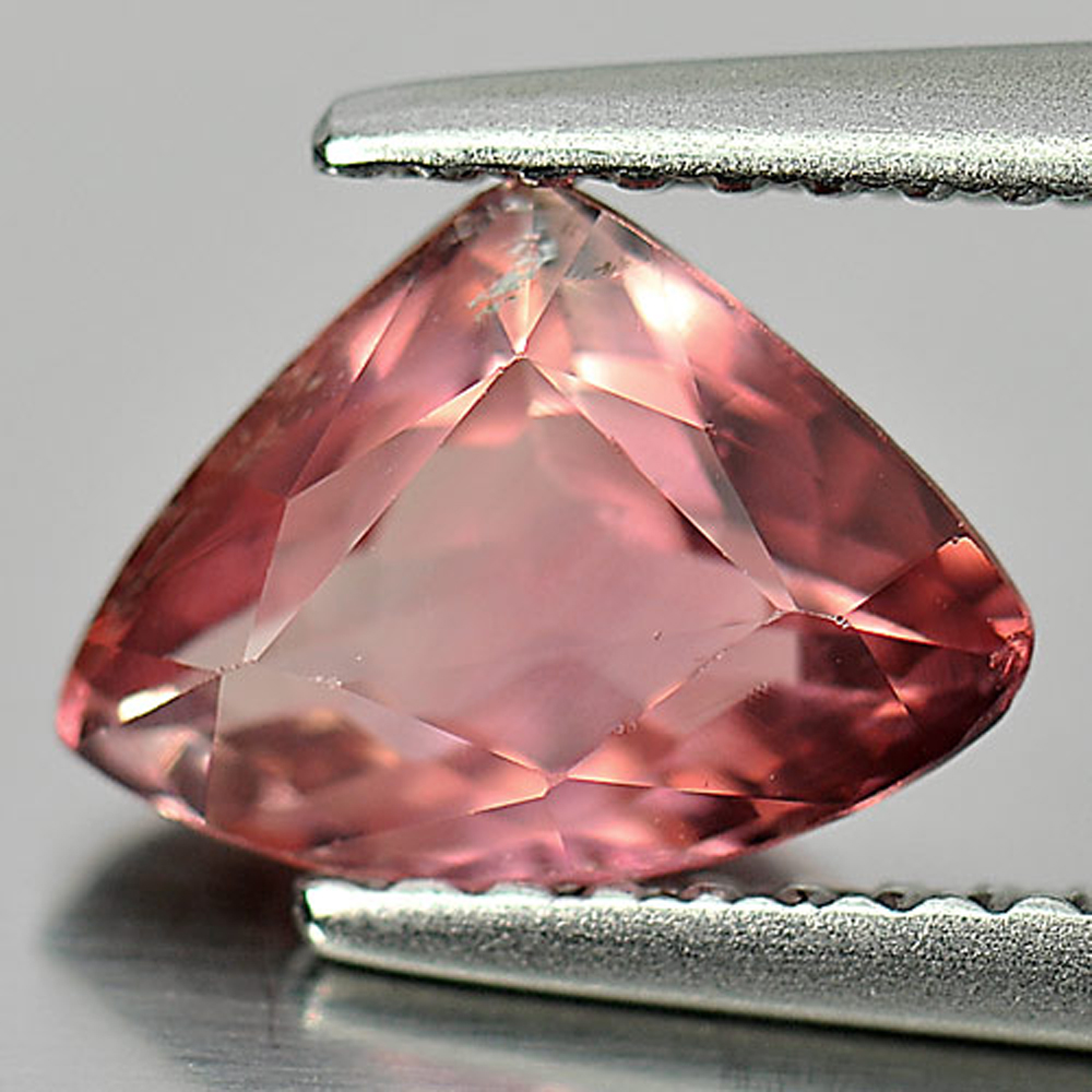 Good Gemstone 1.18 Ct. Natural Peach Pink Tourmaline Trilliant Shape