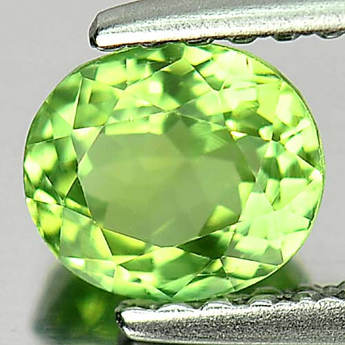 0.81 Ct. Good Color Oval Natural Gem Green Tourmaline Unheated