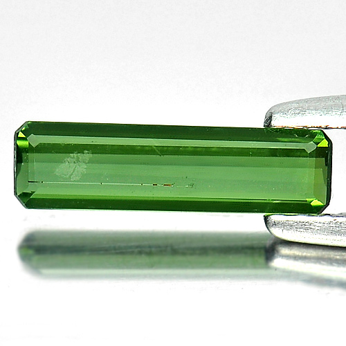 0.53 Ct. Octagon Shape Natural Gem Green Tourmaline Sz 11 x 3 Mm.