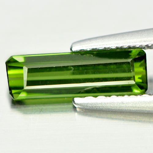 0.68 Ct. Good Natural Gemstone Octagon Shape Green Tourmaline Unheated