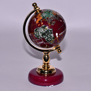 Gems Globe Surface Polish With Clean Soft Cloth Agate